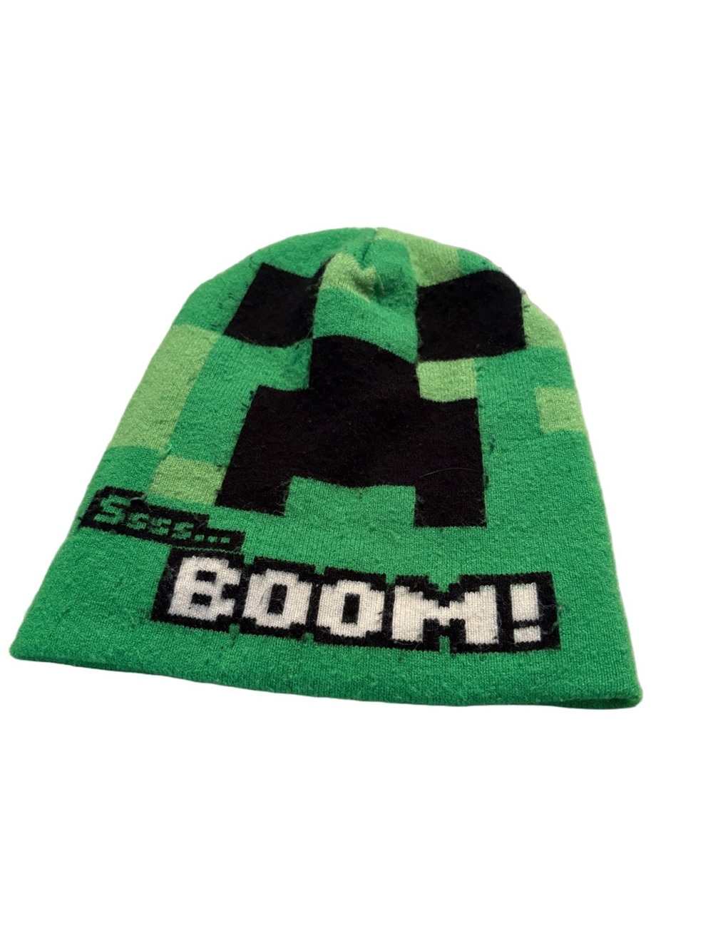 Green Creeper 'BOOM!' Minecraft Toque